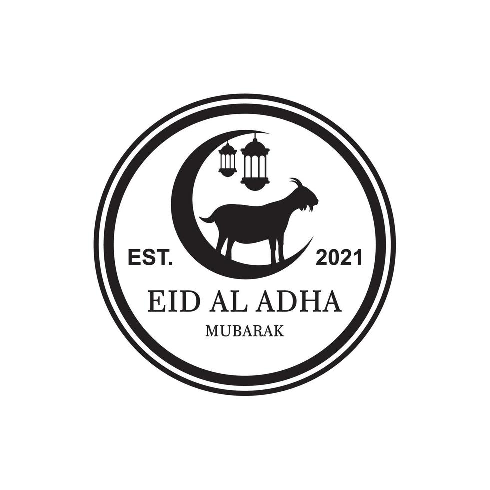 eid al adha logo , islamic logo vector