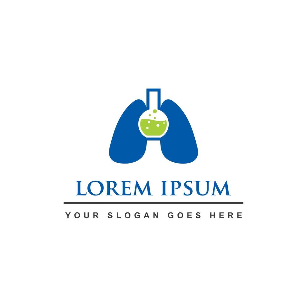 lung lab logo , lung logo vector