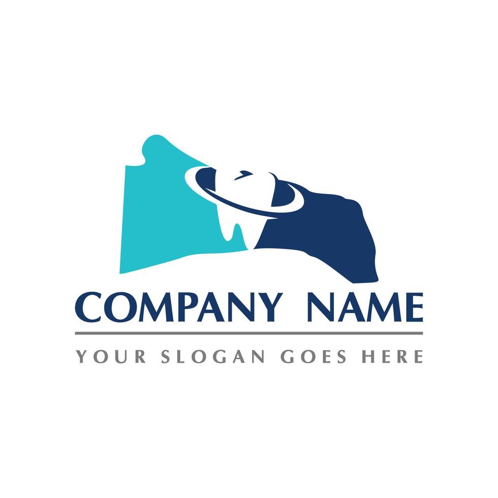 wyoming map and teeth dental care symbol logo vector