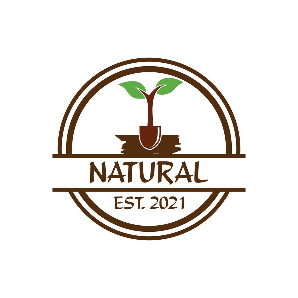 logotipo de agricultura, vector de logotipo natural