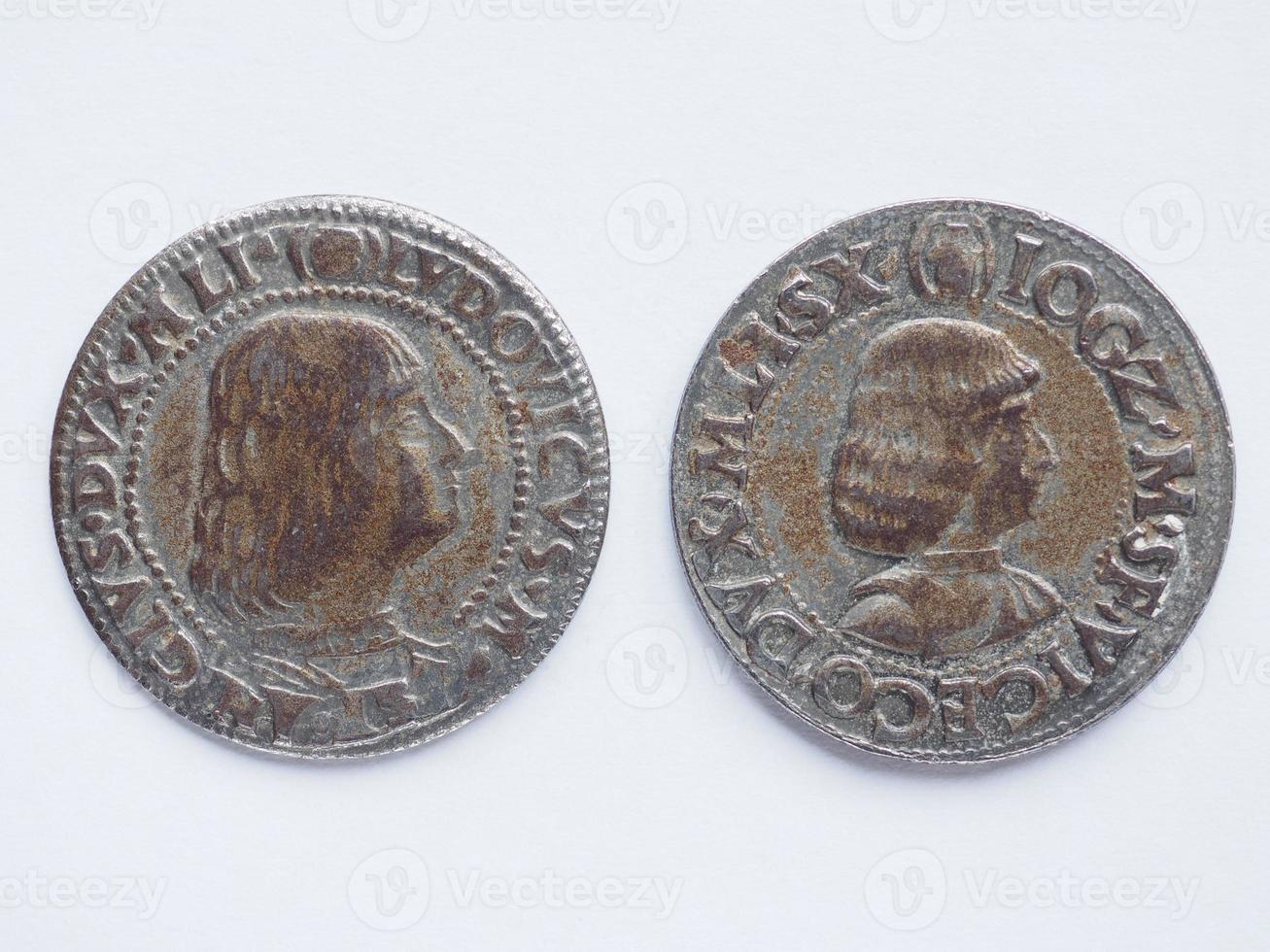 Old Roman coin photo