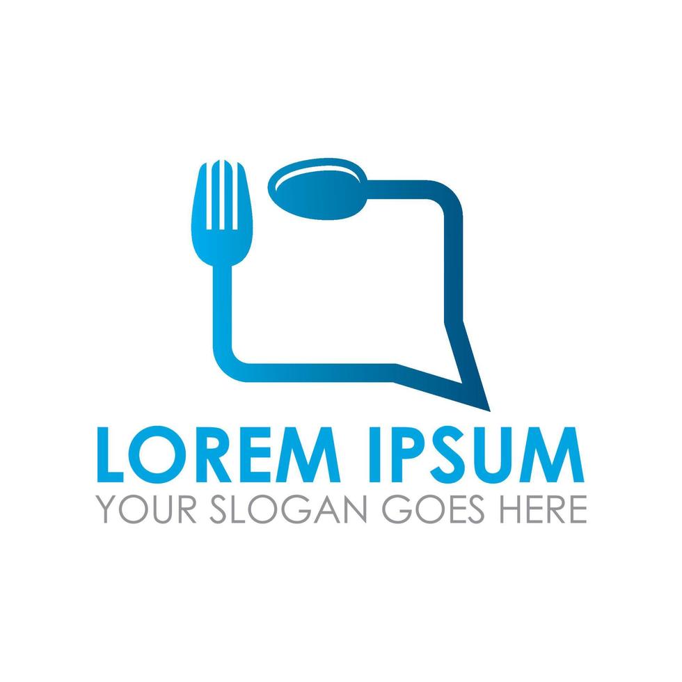 food talk vector , restaurant logo