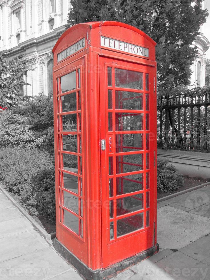 London telephone box photo