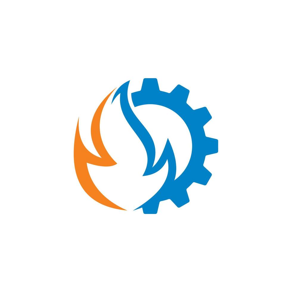 vector de gas abstracto, logotipo de la industria