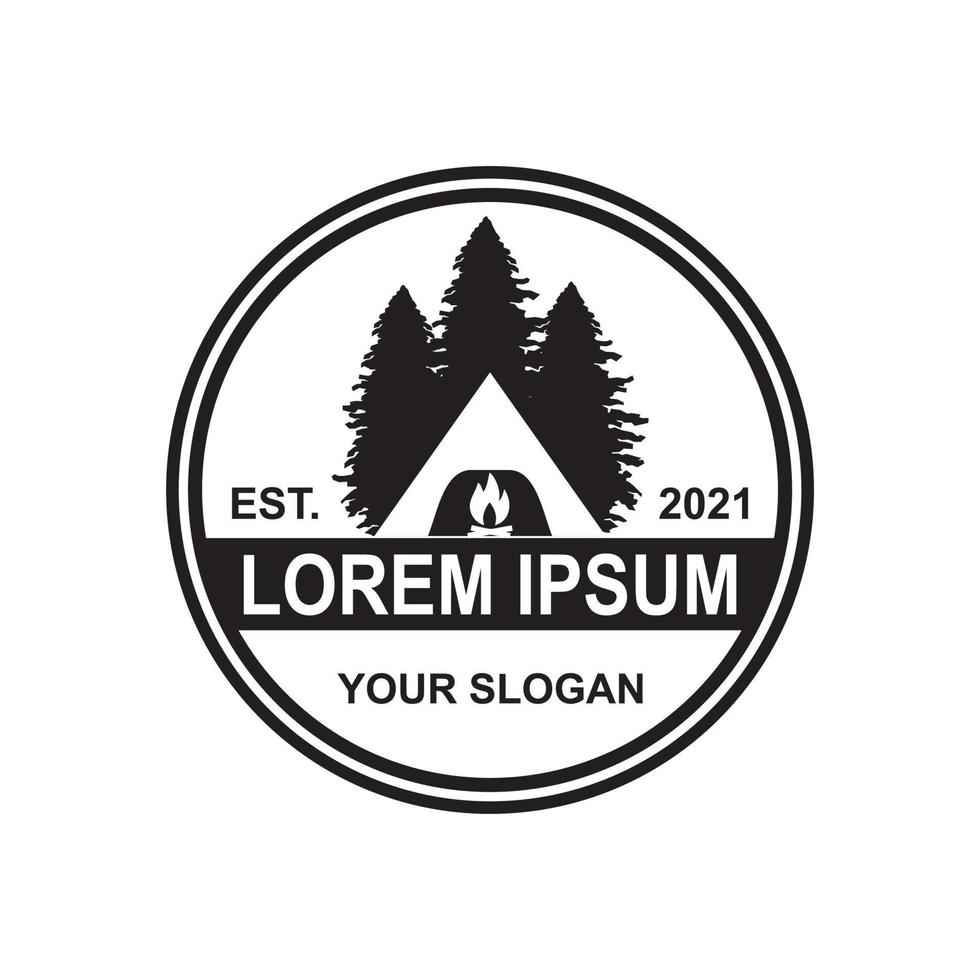 camping logo , adventure logo vector