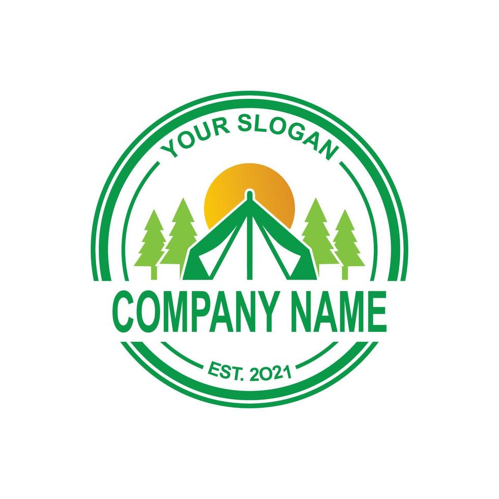 camping logo , adventure logo vector