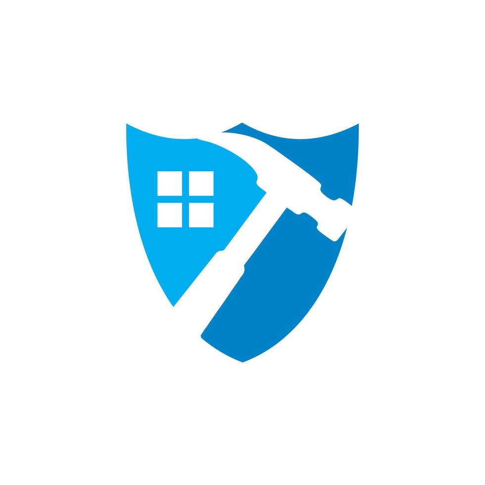 vector de protección del hogar, logotipo de la industria
