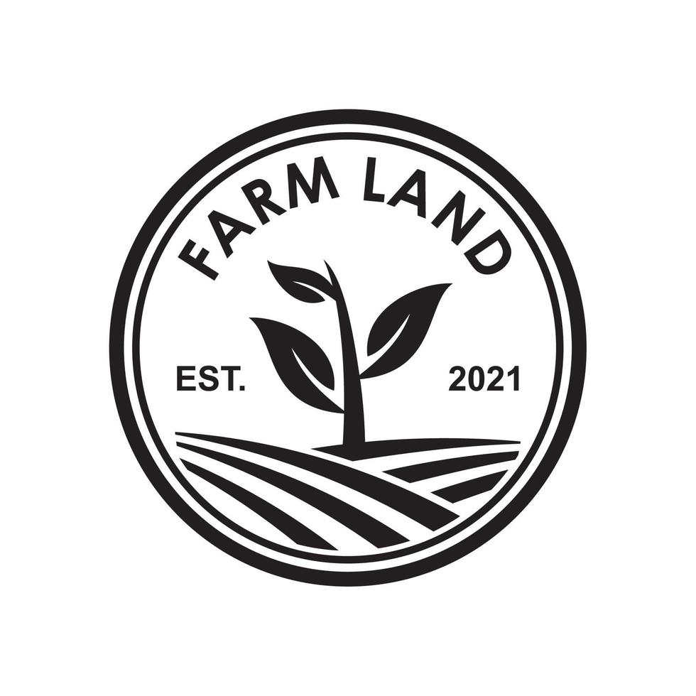 vector de granja, vector de logotipo de agricultura