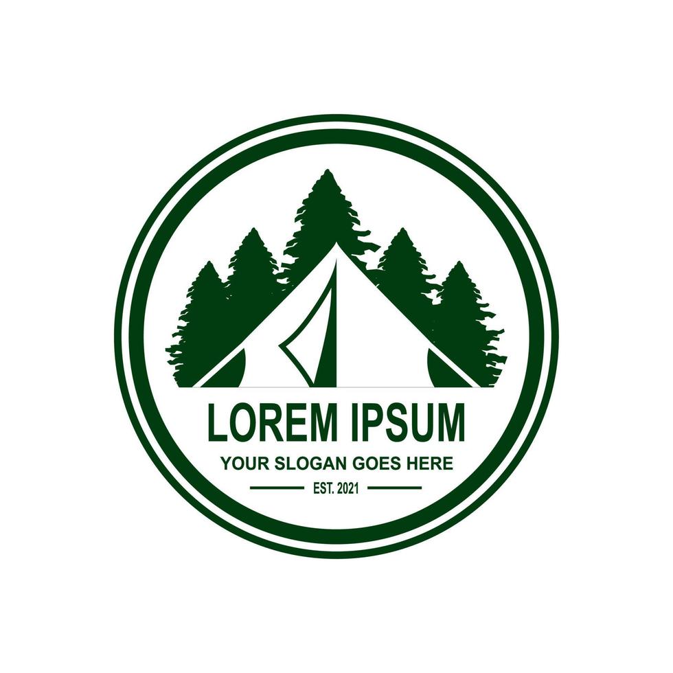 camping logo , adventure logo vector