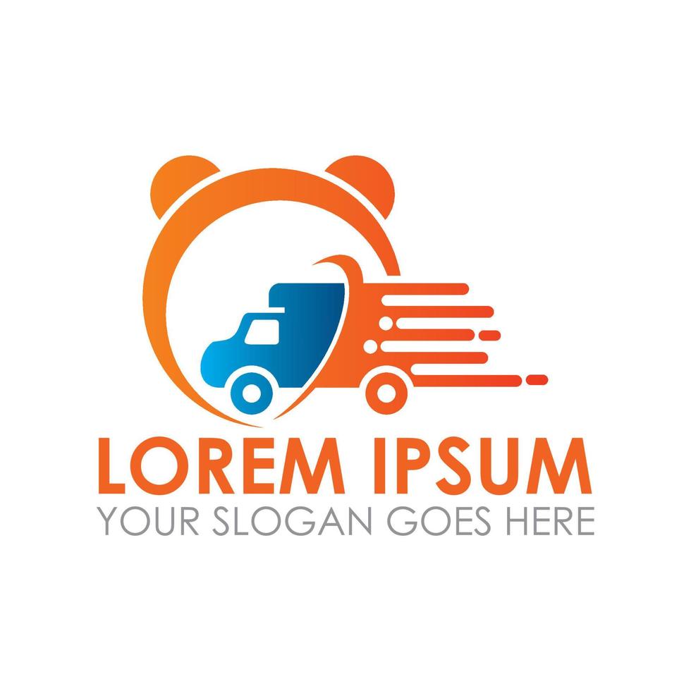 fast delivery vector , express shopping logo