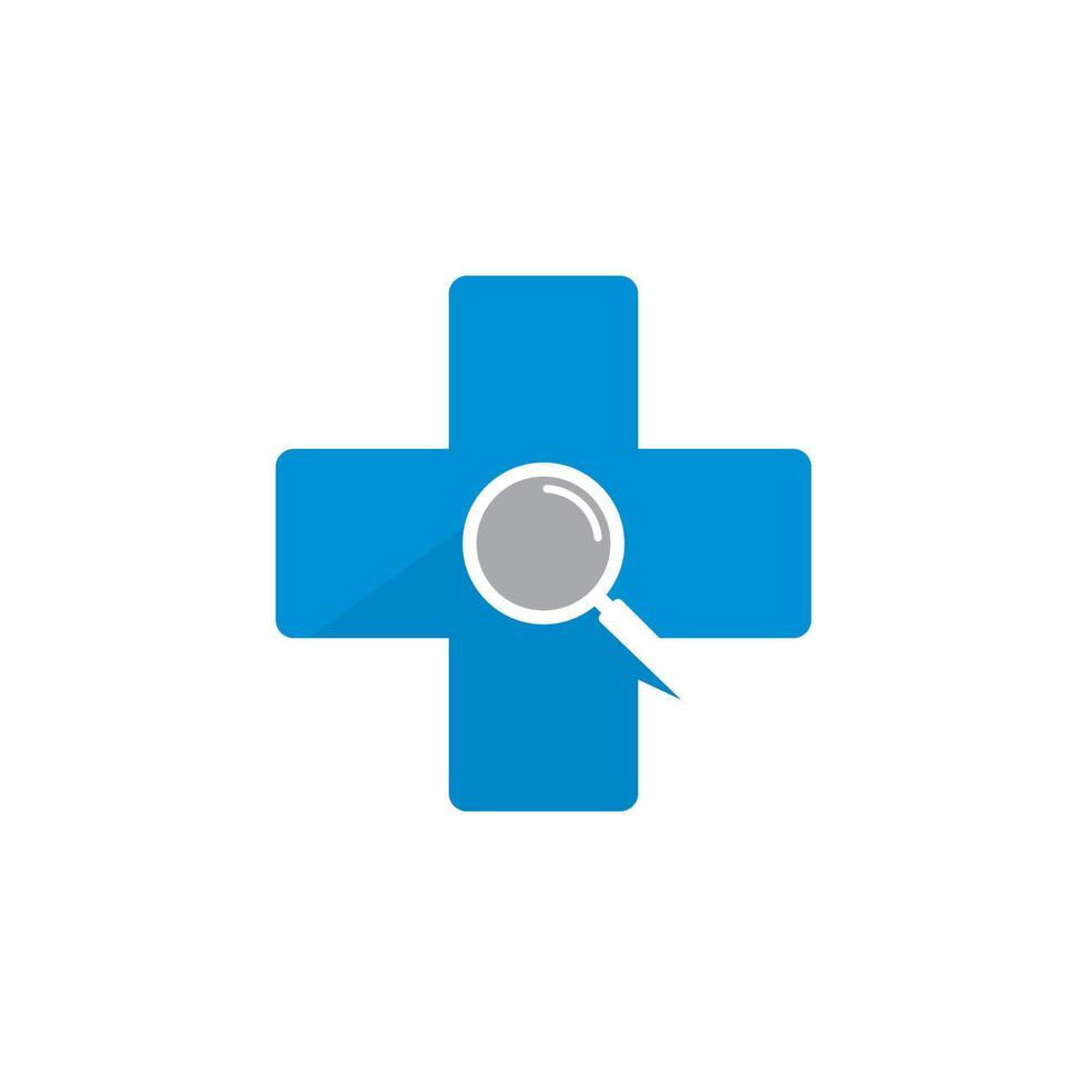 logotipo de hallazgo médico, logotipo de salud vector