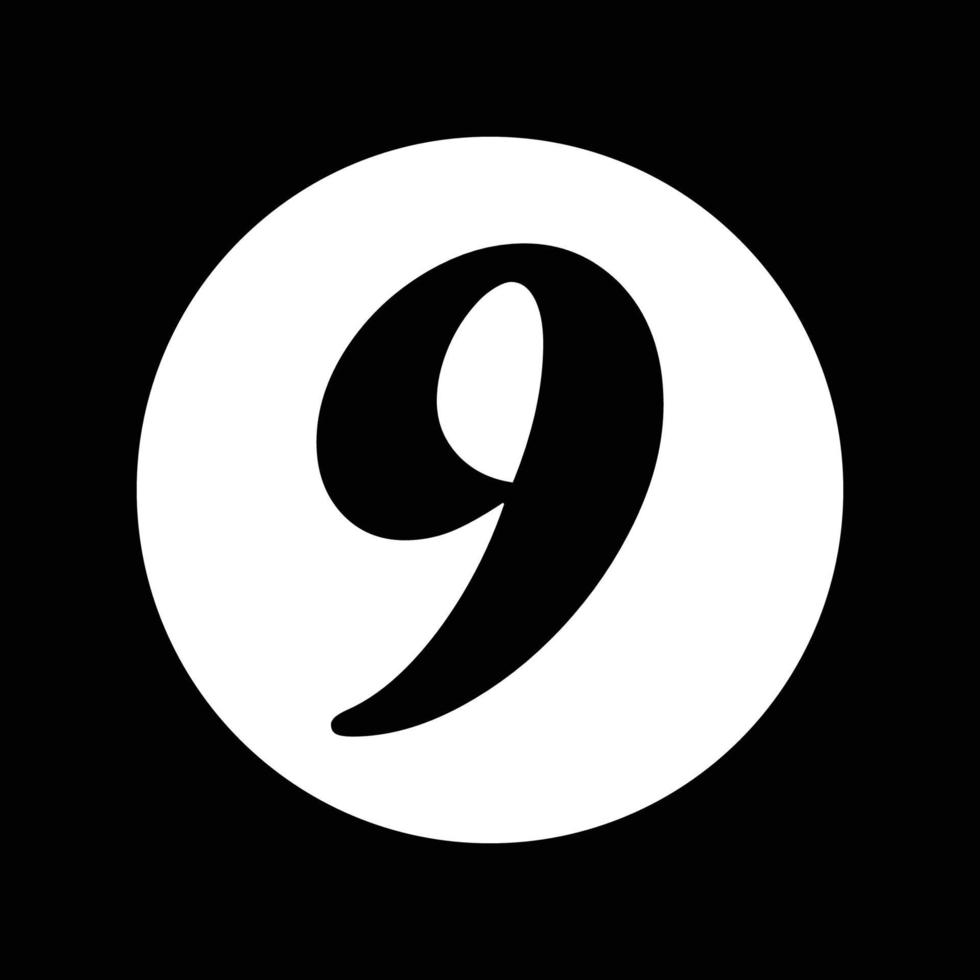 logotipo numérico para empresa, comunidad, medios sociales, papel tapiz, banner, aplicación de teléfono y folleto vector