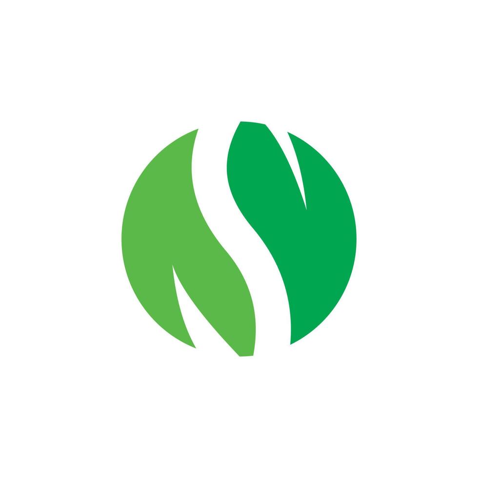 vector de planta abstracta, logotipo de la naturaleza