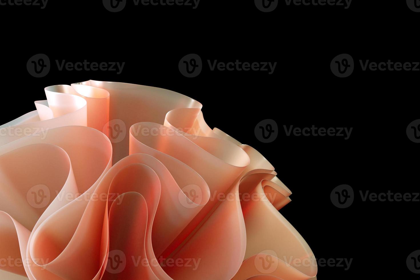 Wavy modern shapes on a black background. abstract background.Luxurious style background or wallpaper photo