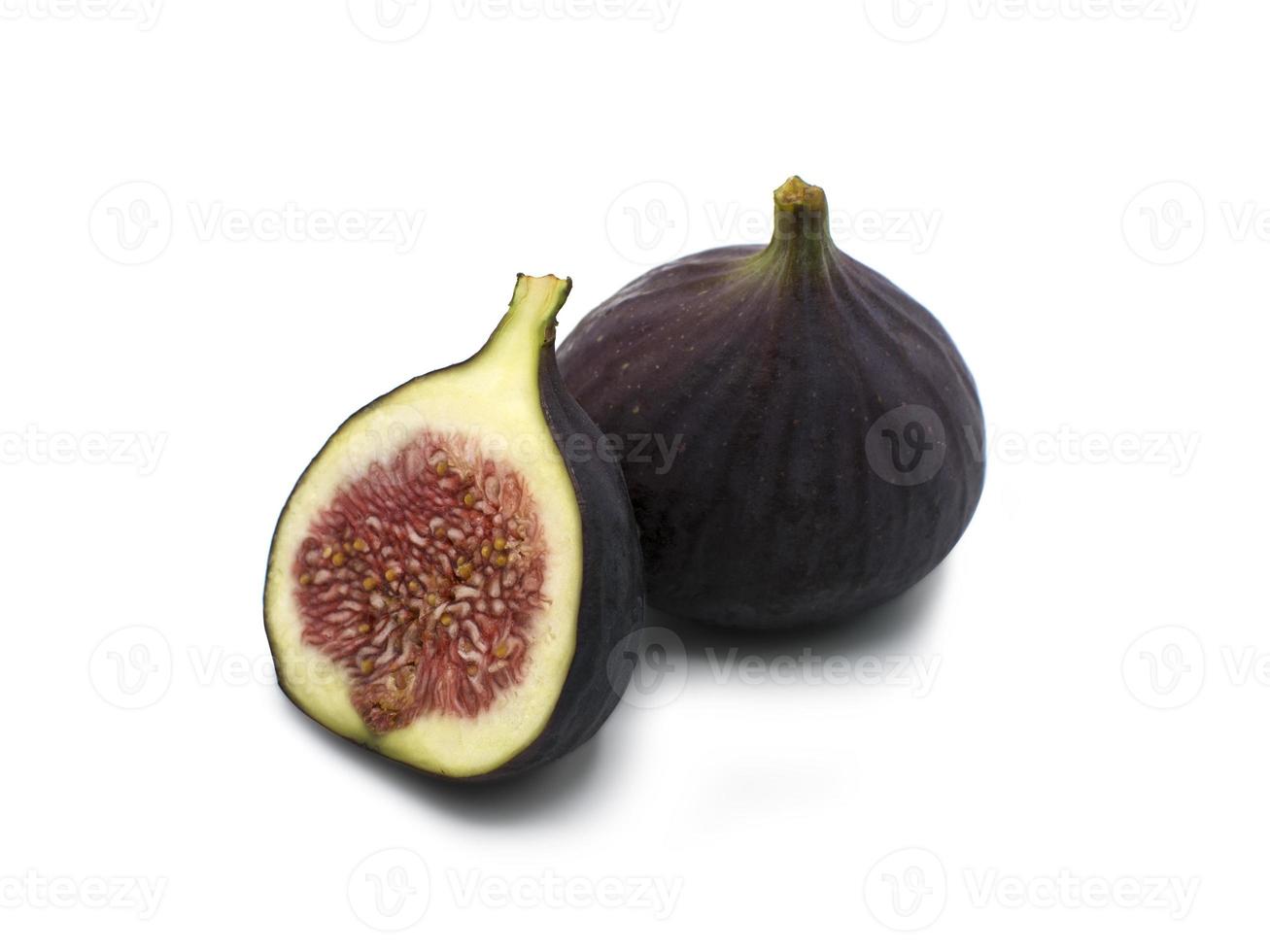 Fresh Fig fruit cut in half photo