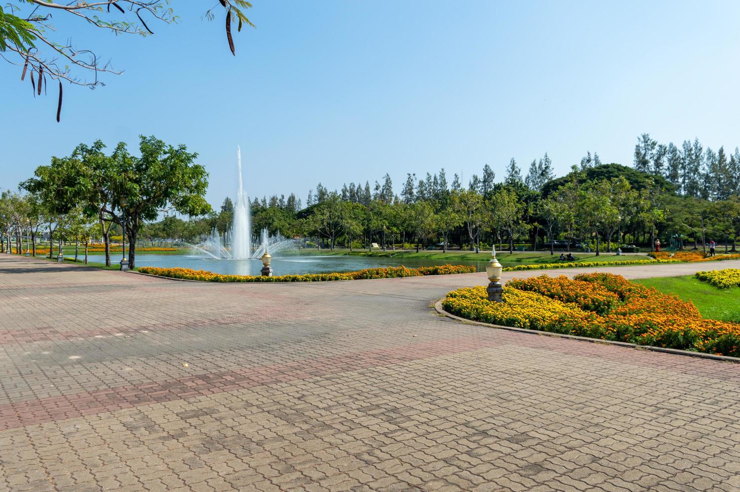 bangkok, tailandia, 30 de diciembre de 2019, suan luang rama ix, también conocido como king rama ix park, es un parque público en el distrito prawet de bangkok. con una superficie de 500 rai 80 ha 200 acres es el grande. foto