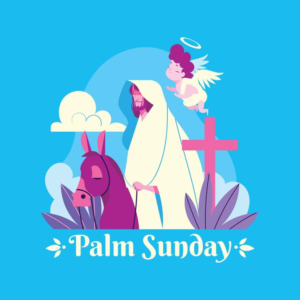 Palm Sunday History vector