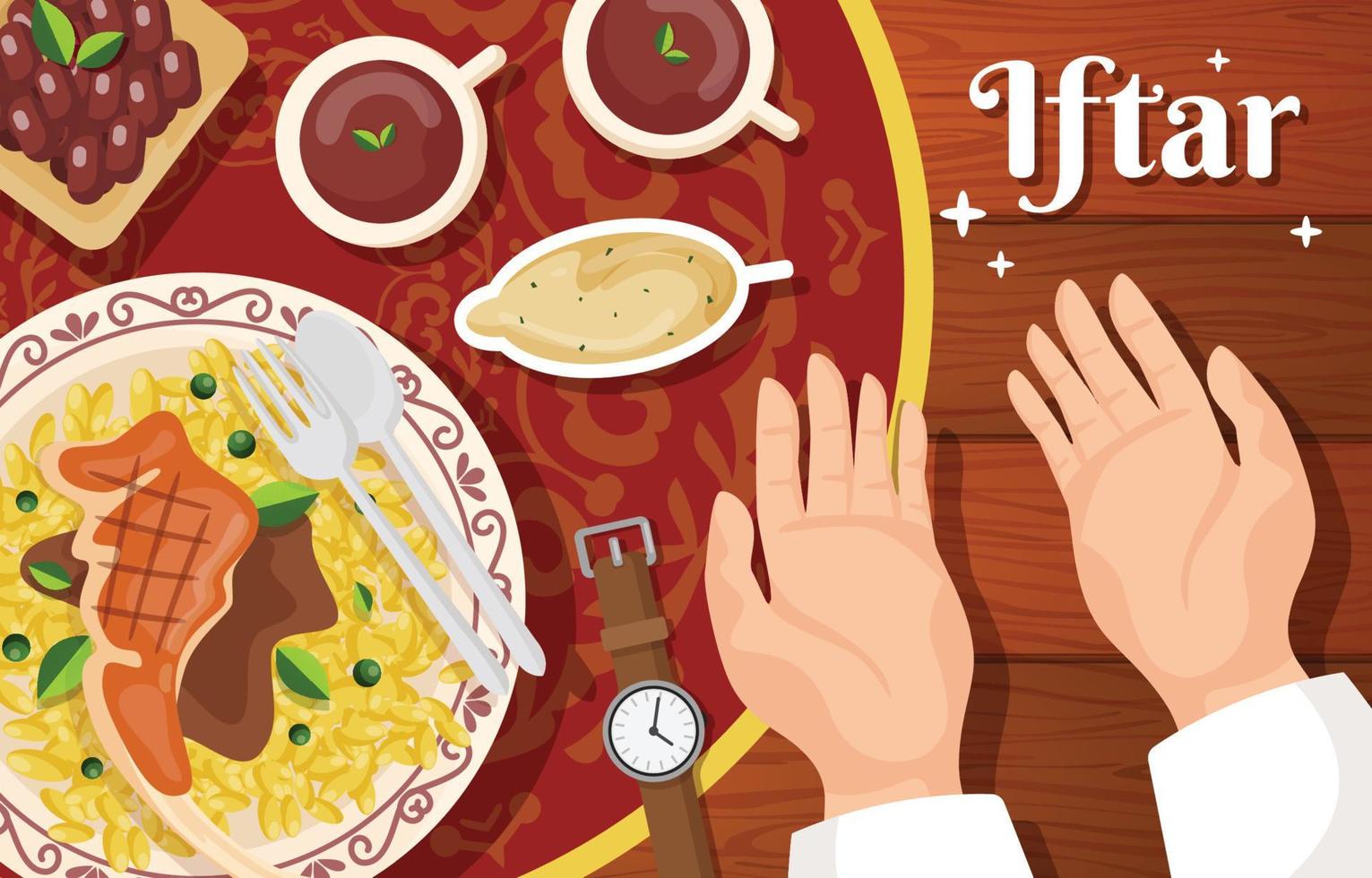 Selamat Berbuka Puasa Iftar vector