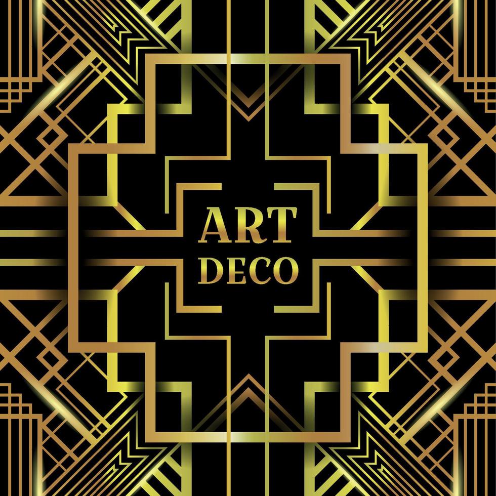 Abstract Art Deco Background Template vector