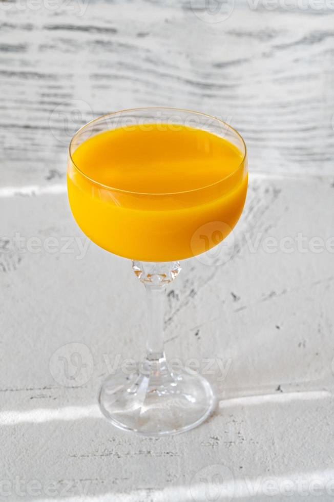 Glass of Mango Cocktail photo