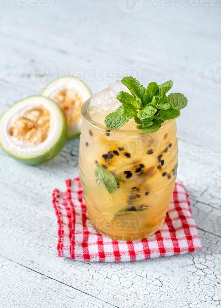 Glass of Bajan Mojito photo
