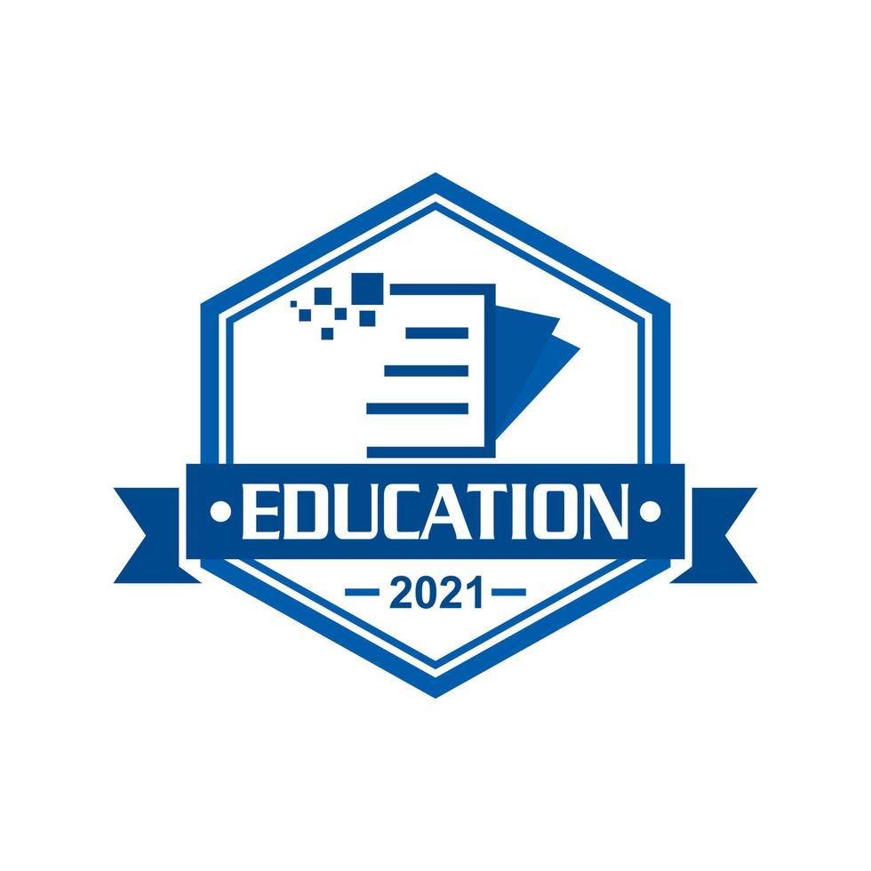 digital book vector , education logo