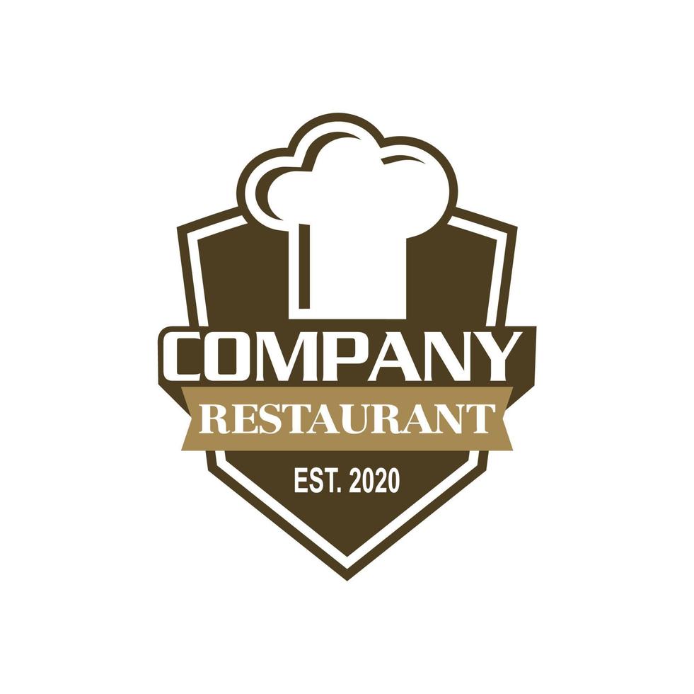 vector de chef, vector de logotipo de restaurante