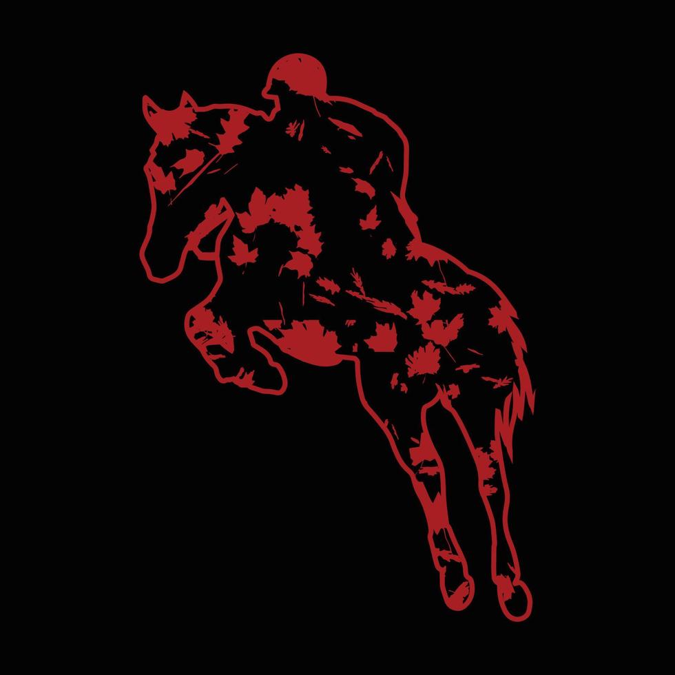 Floral Horse T Shirt Design vector