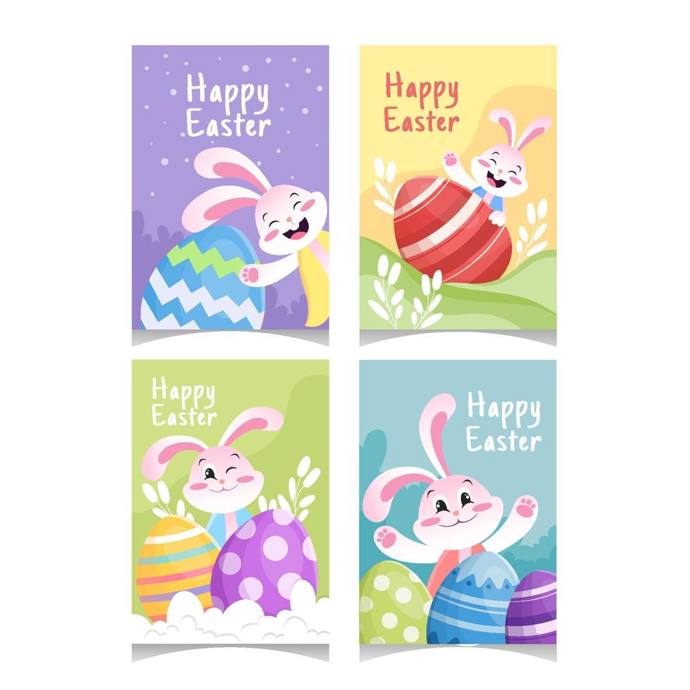 Easter Greeting Card Collection vector