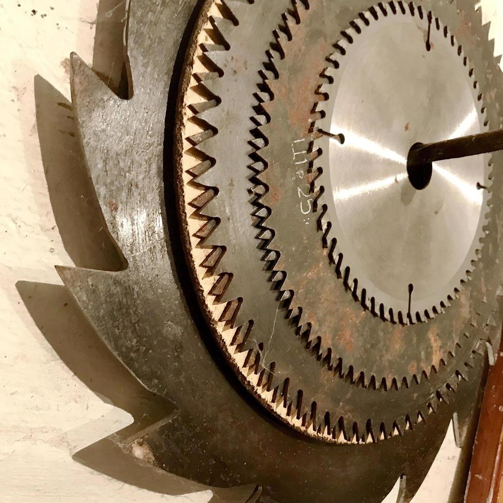 Large gear wheel mechanism, cogwheels in style steampunk photo
