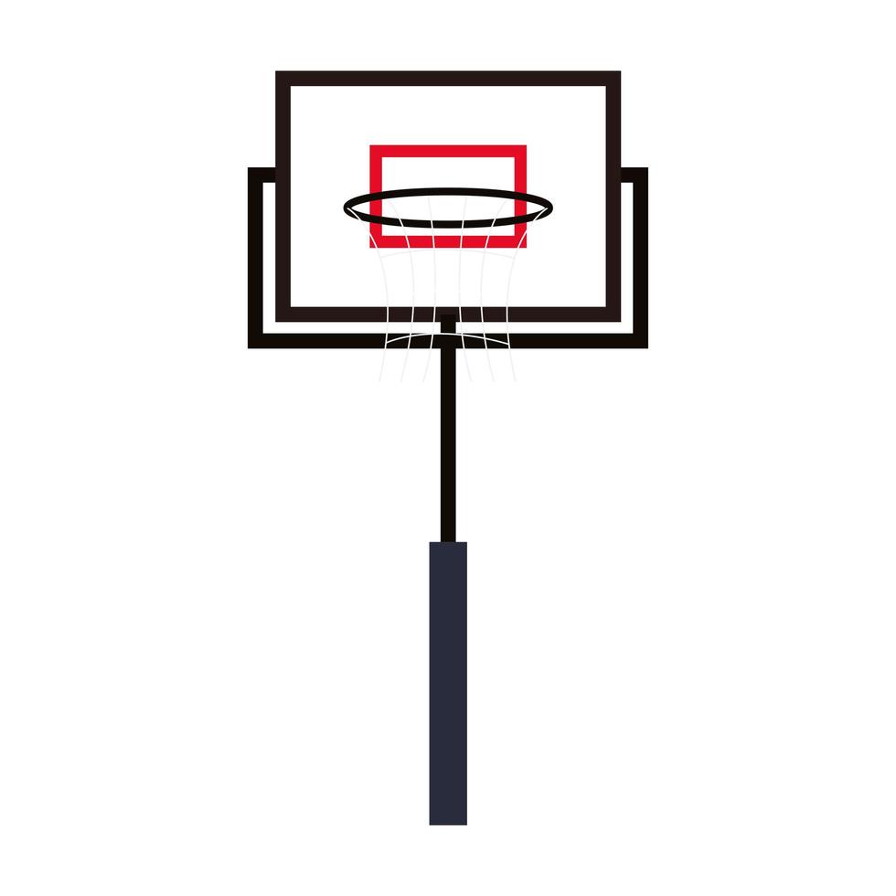 basketball hoop icon on white background vector