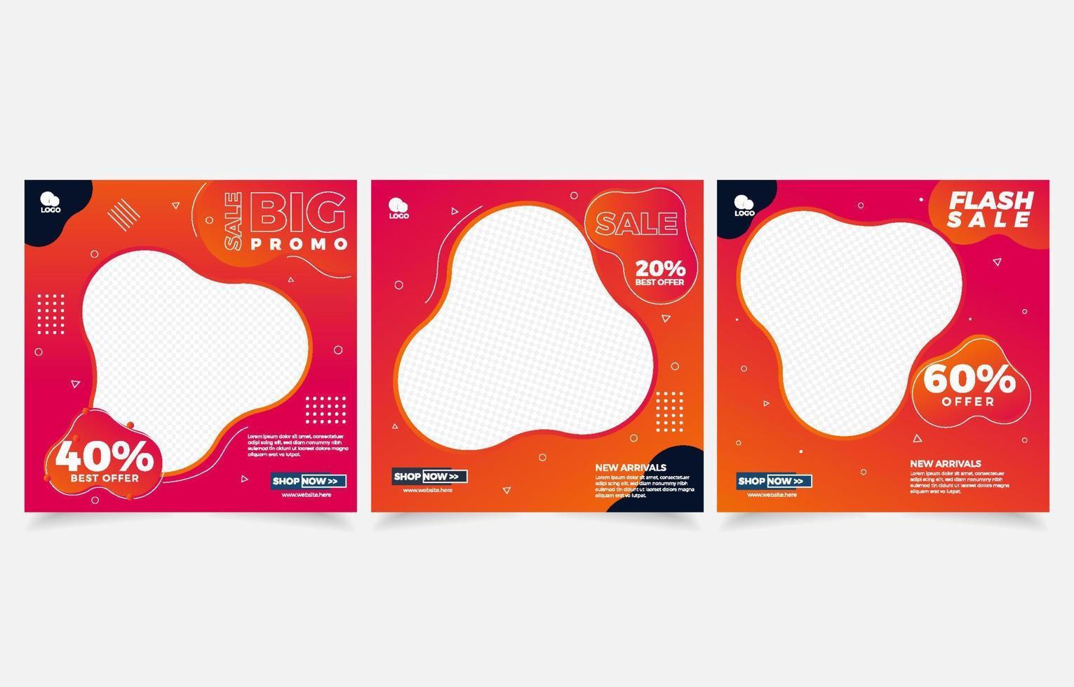set banner sale big sale template vector