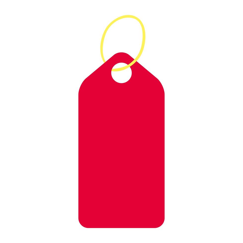 price tag, sale tag and label red color vector
