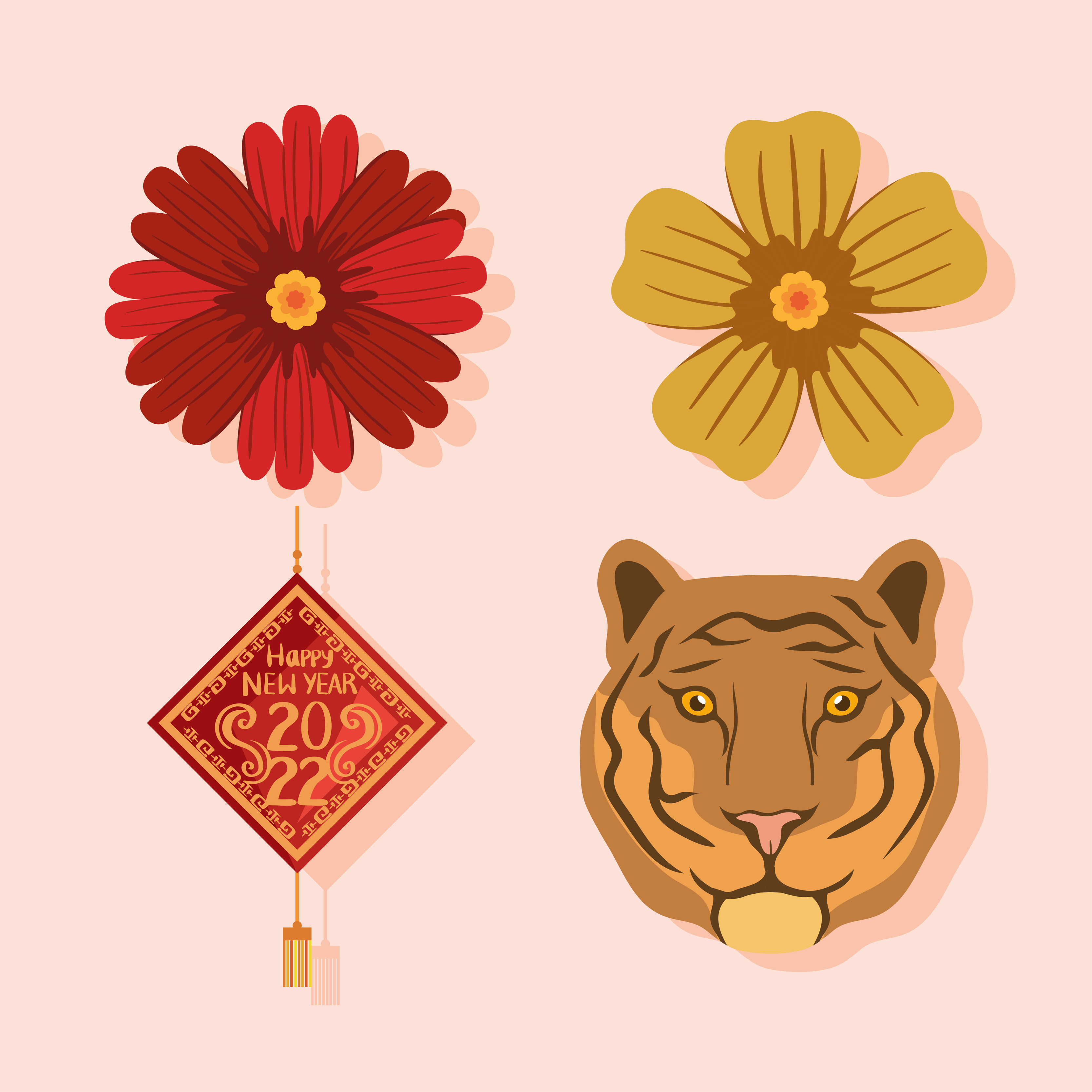 retro 4 chinese new year