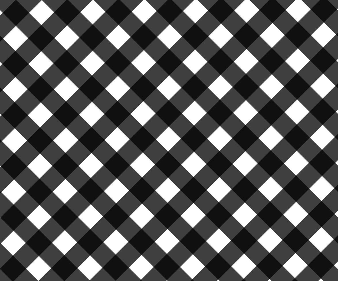 Black Gingham seamless pattern. Texture from background, paper , tablecloths, clothes, shirts, dresses, bedding, blankets, quilts and other textile products. - Vector illustration.