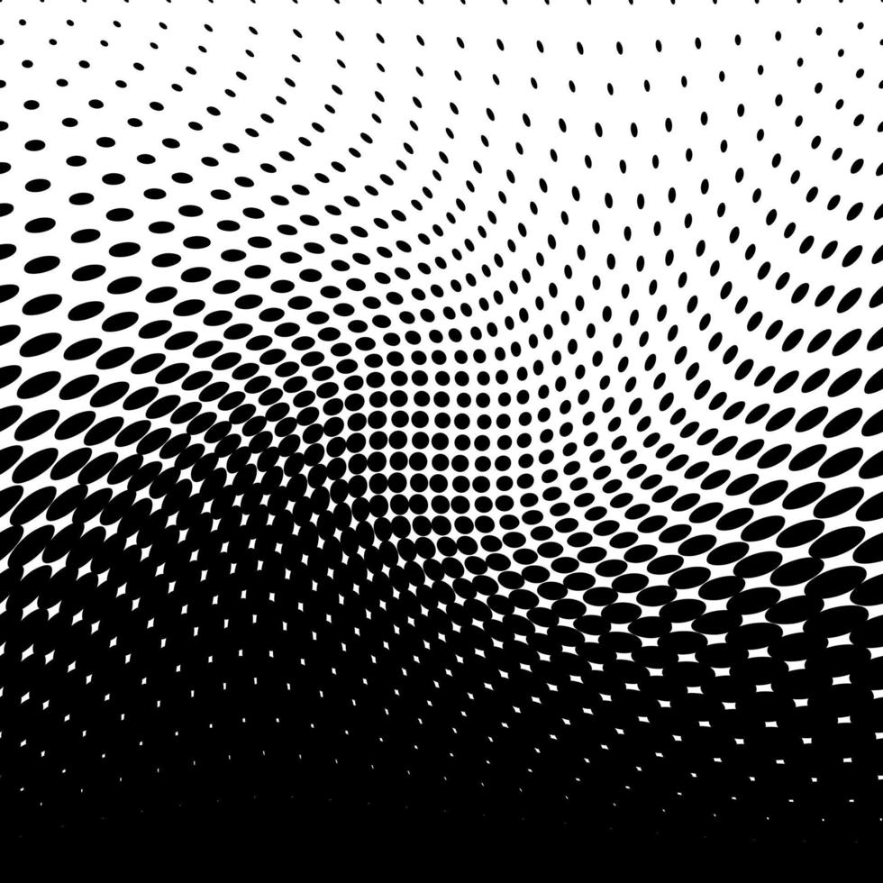 Abstract halftone dotted background. Futuristic grunge pattern, dot, wave. Vector modern optical pop art texture for posters, sites, business cards, cover, labels mock-up, vintage layout