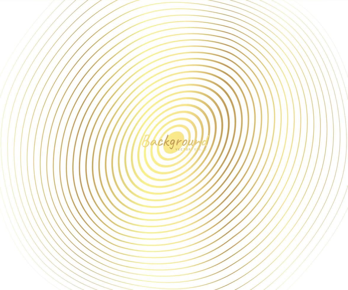 Circle gold line background vector