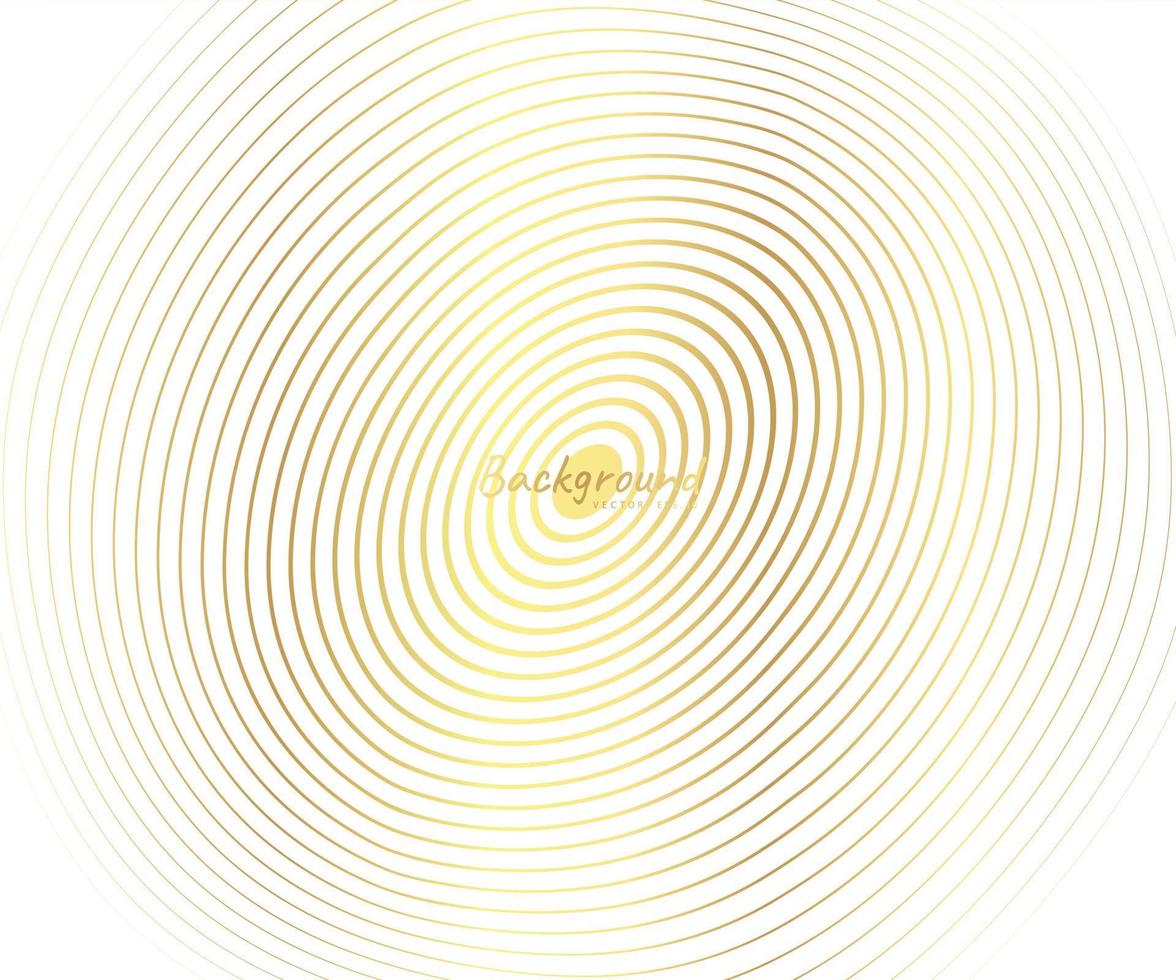 Circle gold line background vector