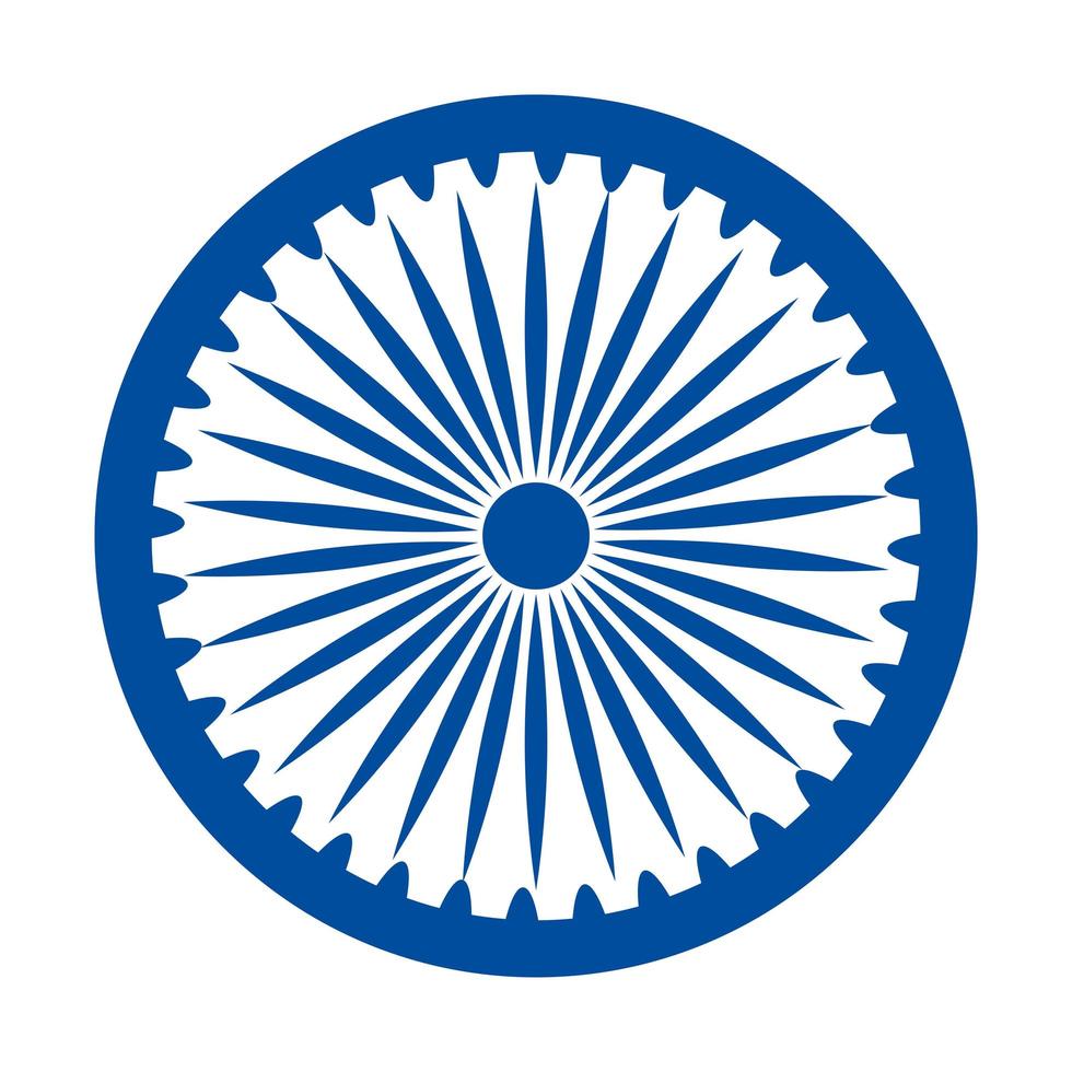 blue ashoka wheel indian symbol, ashoka chakra vector