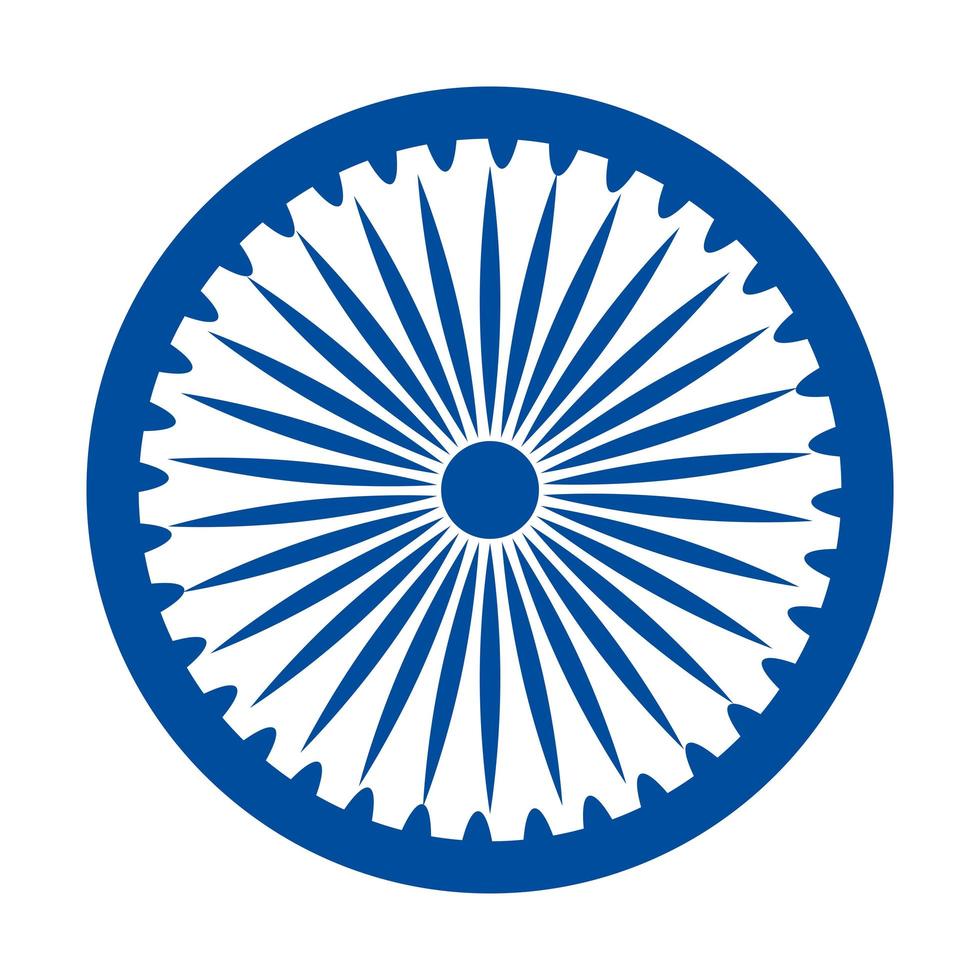 blue ashoka wheel indian symbol, ashoka chakra vector