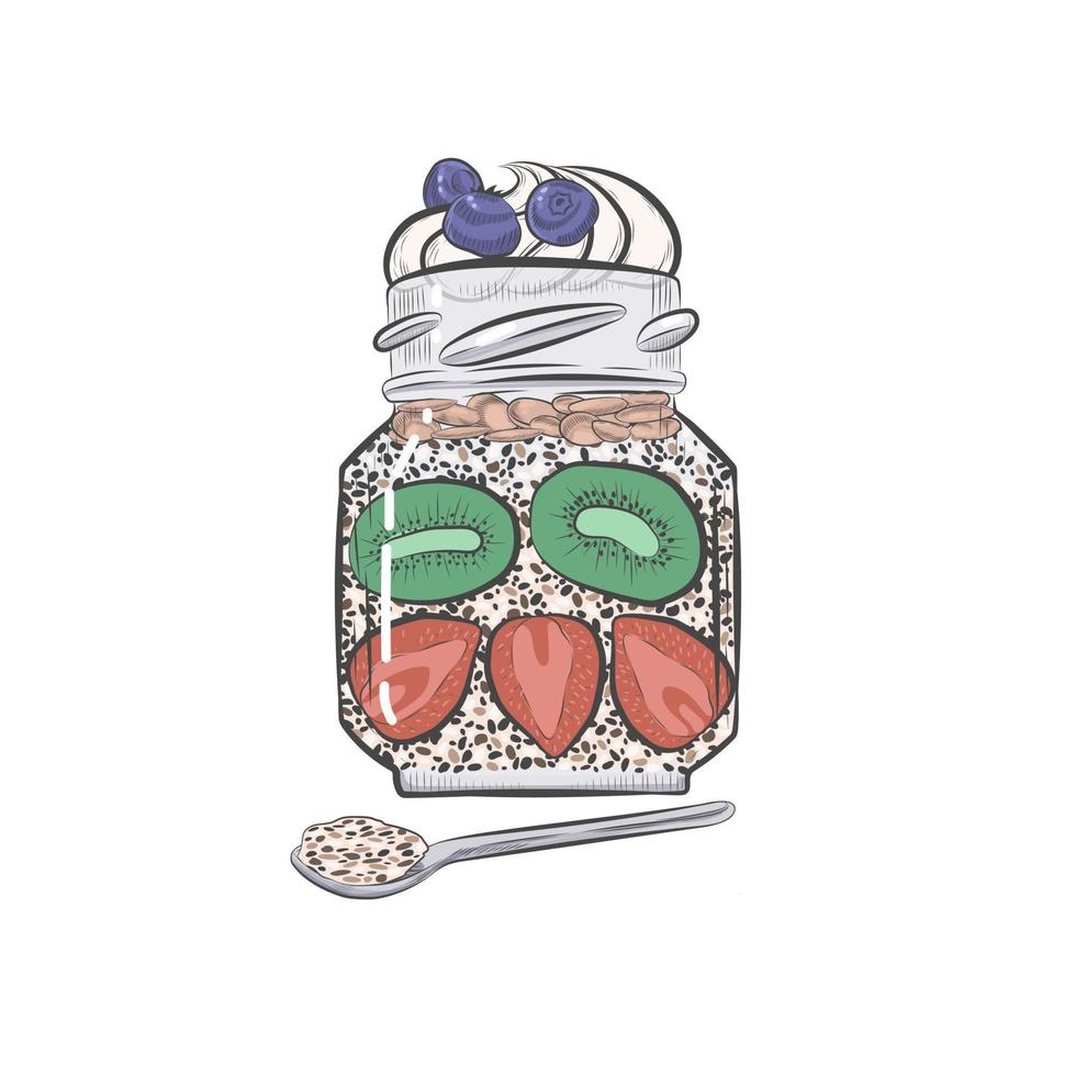 https://static.vecteezy.com/system/resources/previews/005/375/638/non_2x/chia-pudding-with-berries-in-glass-jar-sketch-vector.jpg