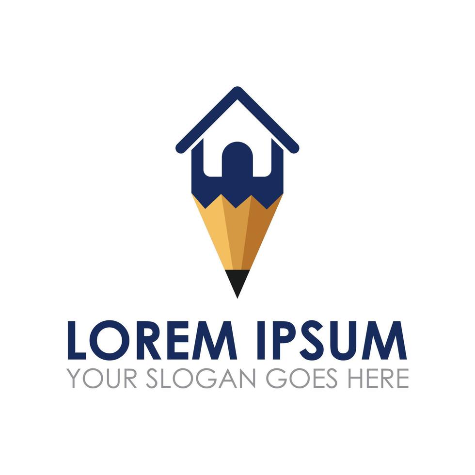 pen home vector , architecture logo