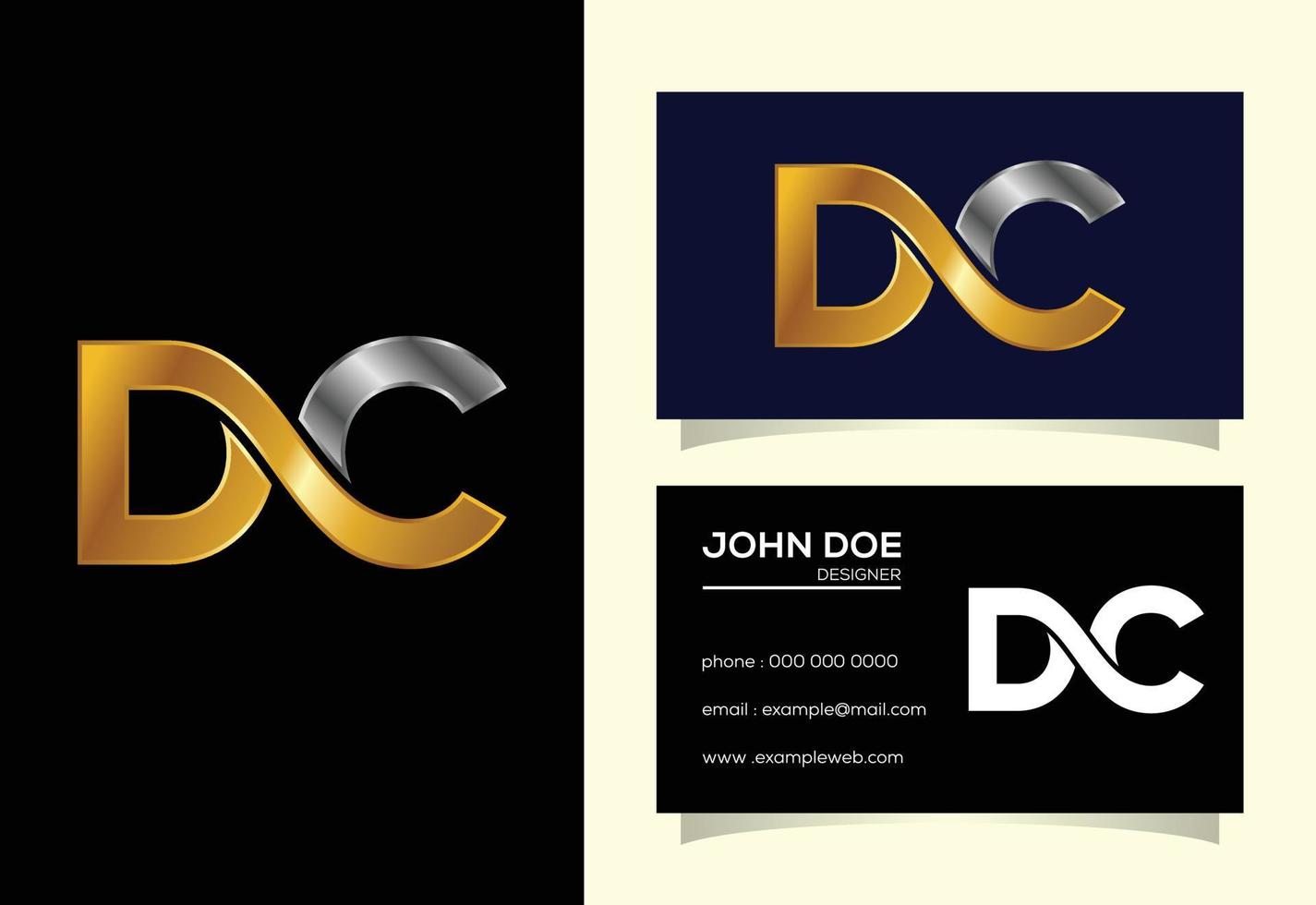 Initial Letter D C Logo Design Template. Graphic Alphabet Symbol For Corporate Business Identity vector