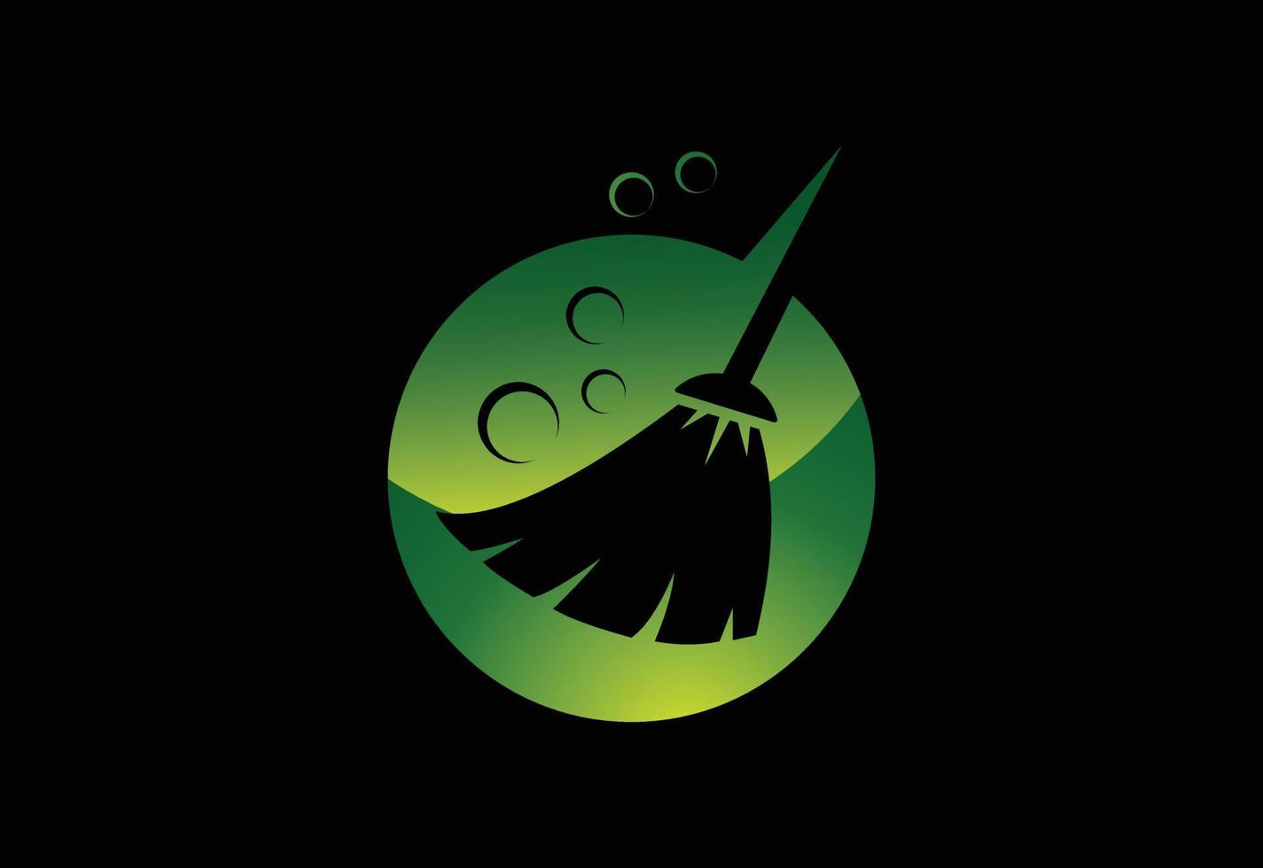 plantilla de diseño del logotipo del servicio de limpieza de la casa, símbolo del logotipo de la empresa de limpieza. vector