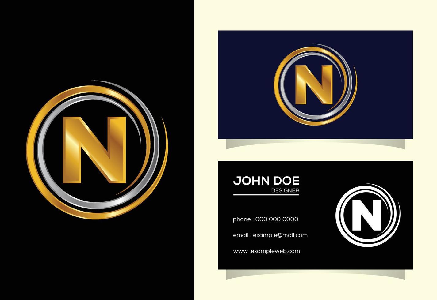 Initial N monogram alphabet in the spiral. Swirl spiral infinity logo design. Font emblem vector