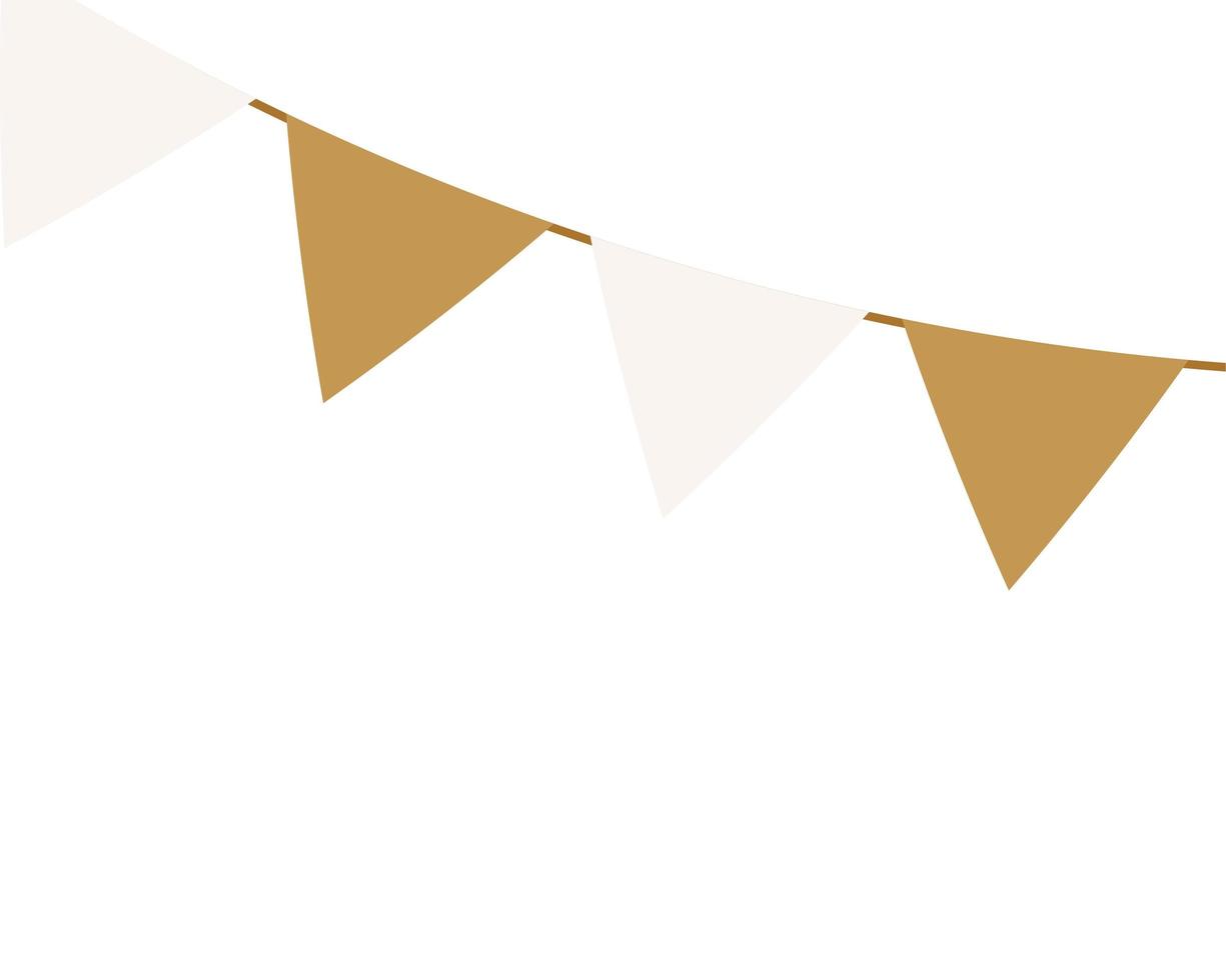carnival golden garland, festive celebration, isolated icon vector