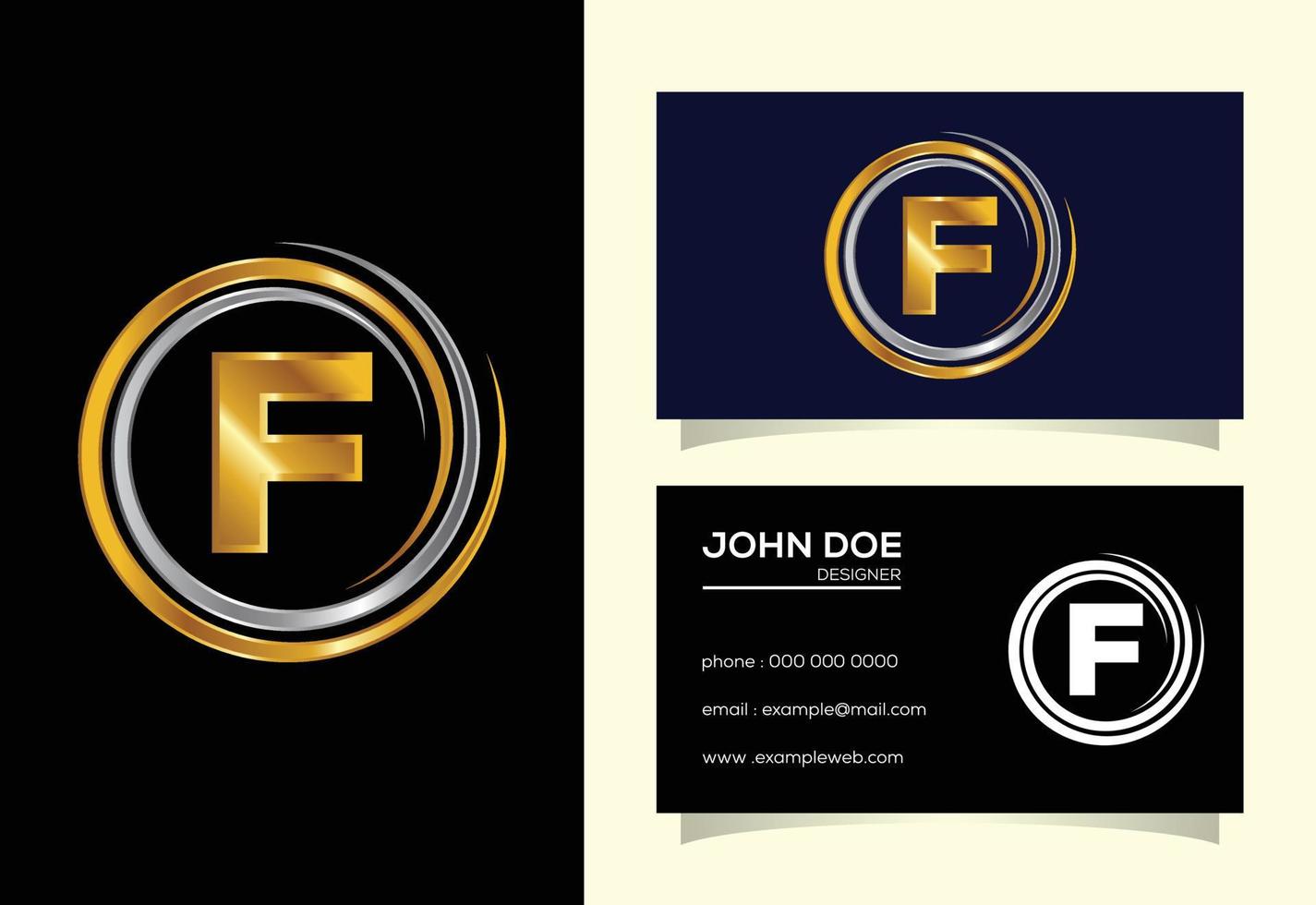 Initial F monogram alphabet in the spiral. Swirl spiral infinity logo design. Font emblem vector