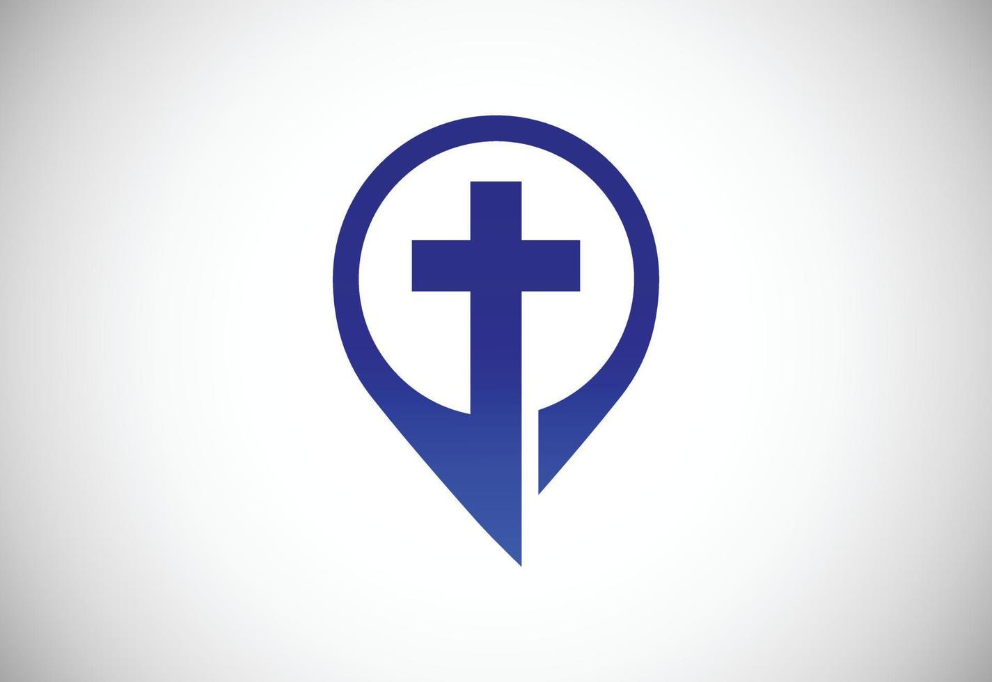 Church logo. Christian sign symbols. The Cross of Jesus vector