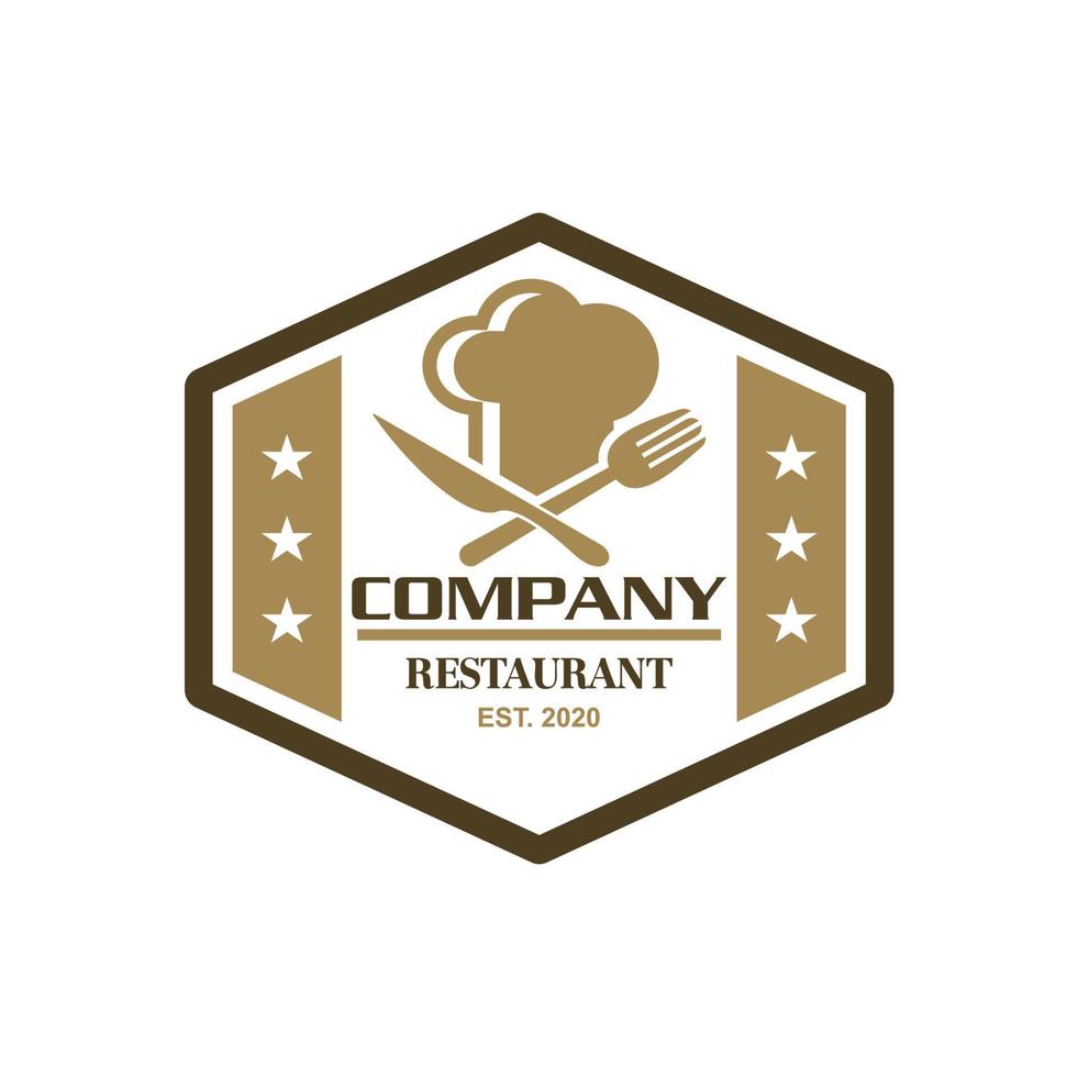 vector de chef, vector de logotipo de restaurante