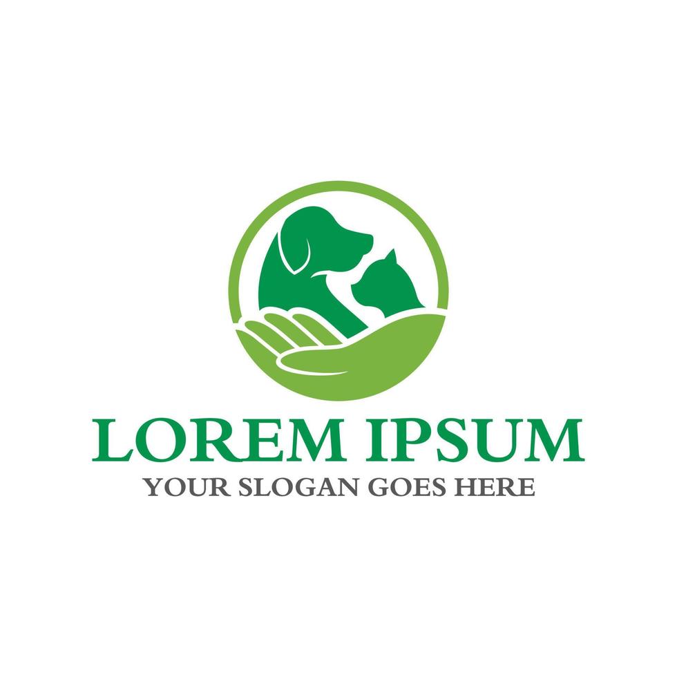 pets care logo , veterinary logo vector
